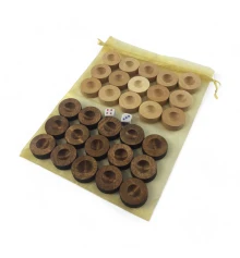 Фишки для нард с мешочком (д-28мм купить в интернет магазине подарков ПраздникШоп