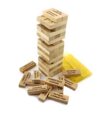 Игра настольная «Дженга с фантами»в мешочке купить в интернет магазине подарков ПраздникШоп