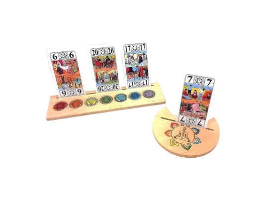 Подставки под карты Таро(25×7.5 см)и (10.5×12.5 см) 7чакр цветная купить в интернет магазине подарков ПраздникШоп