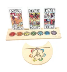 Подставки под карты Таро(25×7.5 см)и (10.5×12.5 см) 7чакр цветная купить в интернет магазине подарков ПраздникШоп