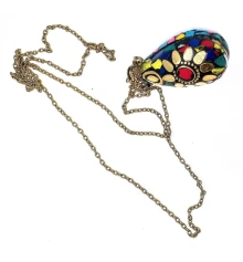 Аромакулон бронзовый с инкрустацией Индия (5.5×4.5×2 см) купить в интернет магазине подарков ПраздникШоп