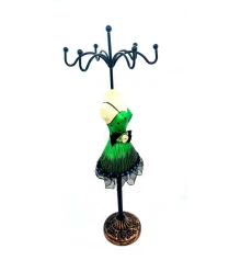 Подставка под бижутерию «Манекен» зеленая (27.5×9.5×9.5 см) купить в интернет магазине подарков ПраздникШоп