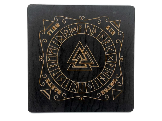 Рунический алтарь из дерева на английском языке купить в интернет магазине подарков ПраздникШоп