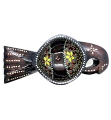 Братина «Птица» из цельного дерева инкрустированная перламутром (34×16.5×6 см) D купить в интернет магазине подарков ПраздникШоп