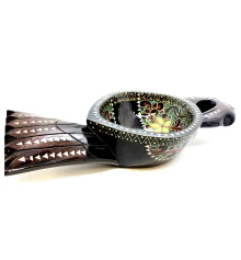 Братина «Птица» из цельного дерева инкрустированная перламутром (34×16.5×6 см) D купить в интернет магазине подарков ПраздникШоп