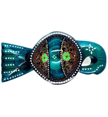 Братина «Птица» из цельного дерева инкрустированная перламутром (34×16.5×6 см) F купить в интернет магазине подарков ПраздникШоп