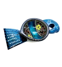 Братина «Птица» из цельного дерева инкрустированная перламутром (34×16.5×6 см) G купить в интернет магазине подарков ПраздникШоп