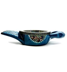 Братина «Птица» из цельного дерева инкрустированная перламутром (34×16.5×6 см) G купить в интернет магазине подарков ПраздникШоп