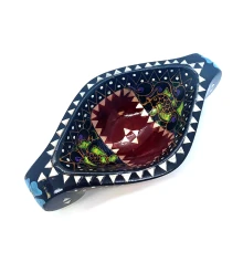 Братина «Ладья» из цельного дерева инкрустированная перламутром (16.5×10×3.5 см) H купить в интернет магазине подарков ПраздникШоп