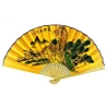 Веер бамбук с шелком «Тигр на золотом фоне»