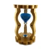 Годинник пісочний в бамбуку синій пісок (10 хв) (14.5×8.5×5.5 см)