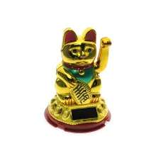 Кошка Манэки-нэко на солнечной батарее (10×6.5×6.5 см) купить в интернет магазине подарков ПраздникШоп