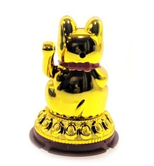 Кошка Манэки-нэко на солнечной батарее (10×6.5×6.5 см) купить в интернет магазине подарков ПраздникШоп