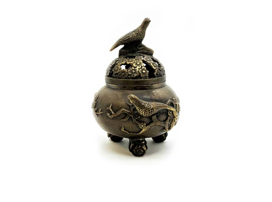 Аромакурительница«Птицы на ветке» для благовоний бронзовая (11.5×10×10 см) купить в интернет магазине подарков ПраздникШоп