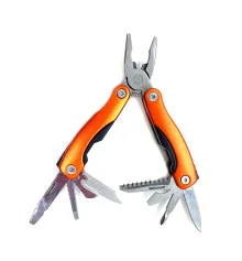 Нож-плоскогубцы с набором инструментов оранжевый (9 в1) (7×3.5×2 см) купить в интернет магазине подарков ПраздникШоп