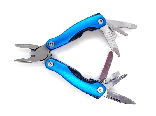 Нож-плоскогубцы с набором инструментов синий (9 в1) (7×3.5×2 см) купить в интернет магазине подарков ПраздникШоп