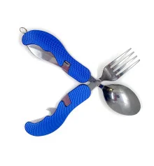 Набор туриста синий (4 в 1) (10×4×3.5 см) купить в интернет магазине подарков ПраздникШоп