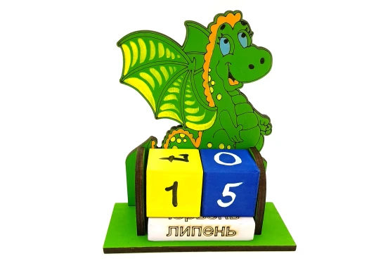 Вечный календарь с образом Дракона- Драконель (165×145×60 мм) купить в интернет магазине подарков ПраздникШоп