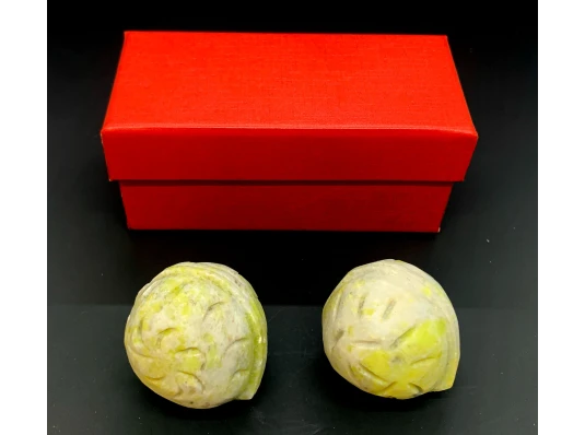 Шары массажные нефритовые «Орехи» купить в интернет магазине подарков ПраздникШоп