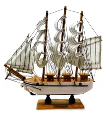 Модель парусника на подставке (24) (24.5×24×6 см) G купить в интернет магазине подарков ПраздникШоп
