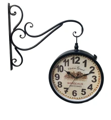 Часы станционные двухсторонние (d-30 см 50×55×9 см) купить в интернет магазине подарков ПраздникШоп