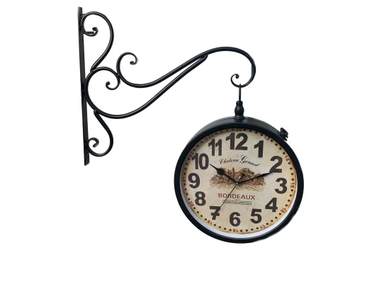 Часы станционные двухсторонние (d-30 см 50×55×9 см) купить в интернет магазине подарков ПраздникШоп