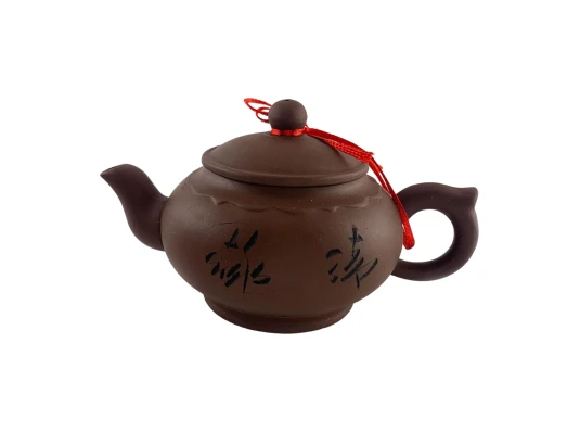 Чайник глиняный «Иероглиф» (380 мл) (117×117×55 мм) купить в интернет магазине подарков ПраздникШоп