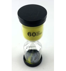 Часы песочные 60 мин желтый песок (13×5.5×5.5 см) купить в интернет магазине подарков ПраздникШоп