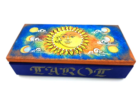 Шкатулка для карт таро «Луна-Солнце» (200×100×55 см) купить в интернет магазине подарков ПраздникШоп