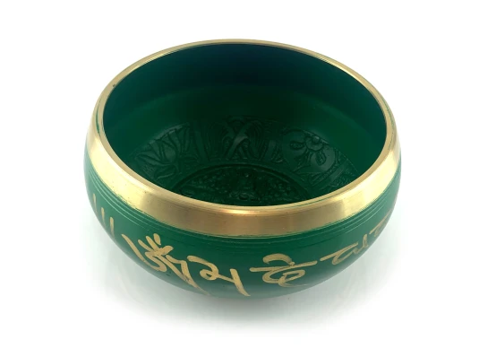 Чаша поющая зеленая (d-15.3 см h-7.2 см) купить в интернет магазине подарков ПраздникШоп