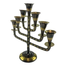 Подсвечник менора бронзовый Антик. (19×19×6.5 см) купить в интернет магазине подарков ПраздникШоп