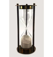 Часы песочные из бронзы на 6 минут. (d-6 см h-14.5 см) купить в интернет магазине подарков ПраздникШоп