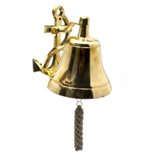 Колокол-рында «Якорь» бронзовый (19×15.5×15 см) купить в интернет магазине подарков ПраздникШоп