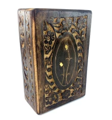 Шкатулка из мангового дерева (17.5×11.5×6 см) купить в интернет магазине подарков ПраздникШоп