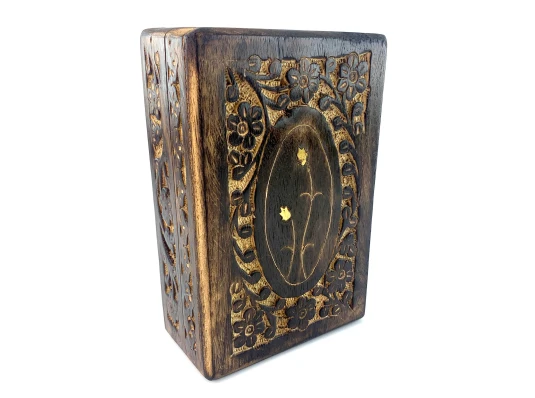 Шкатулка из мангового дерева (17.5×11.5×6 см) купить в интернет магазине подарков ПраздникШоп