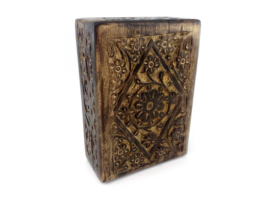 Шкатулка из мангового дерева (17.8×12.5×6 см) купить в интернет магазине подарков ПраздникШоп