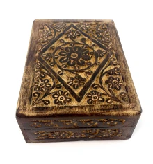 Шкатулка из мангового дерева (17.8×12.5×6 см) купить в интернет магазине подарков ПраздникШоп