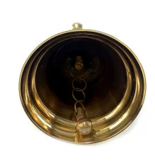 Колокольчик с ручкой с рисунком бронзовый «Павлины на зеленом фоне» (18×7.6 см) купить в интернет магазине подарков ПраздникШоп