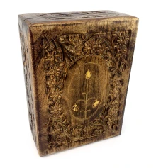 Шкатулка из мангового дерева (20.5×15×7 см) купить в интернет магазине подарков ПраздникШоп