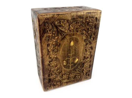 Шкатулка из мангового дерева (20.5×15×7 см) купить в интернет магазине подарков ПраздникШоп