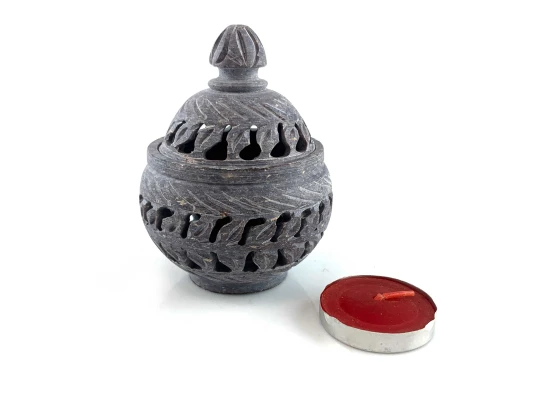 Подсвечник Аромакурительница из мыльного камня (8.3×6.6×5.9 см) купить в интернет магазине подарков ПраздникШоп