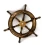 Штурвал деревянный с бронзовой вставкой (42×4.2 см) купить в интернет магазине подарков ПраздникШоп