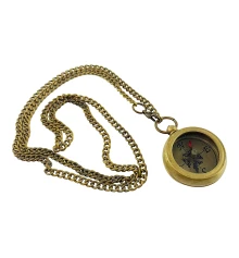 Компас карманный на цепочке бронза (d-3.3 купить в интернет магазине подарков ПраздникШоп