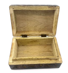 Шкатулка из мангового дерева (15×10×6 см) купить в интернет магазине подарков ПраздникШоп