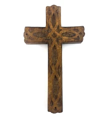 Крест из мангового дерева (19×11.5×1.5 см) купить в интернет магазине подарков ПраздникШоп