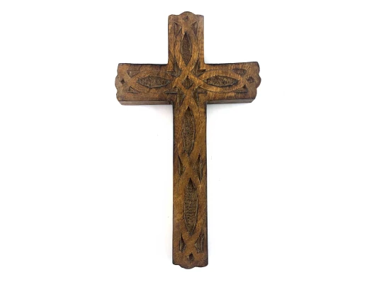 Крест из мангового дерева (19×11.5×1.5 см) купить в интернет магазине подарков ПраздникШоп