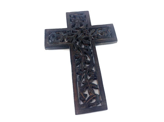 Крест резной из дерева (29×20×1 см) купить в интернет магазине подарков ПраздникШоп