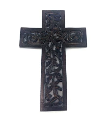 Крест резной из дерева (29×20×1 см) купить в интернет магазине подарков ПраздникШоп