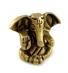 Ганеша бронзовый (3.2×3.2×1.6 см) купить в интернет магазине подарков ПраздникШоп