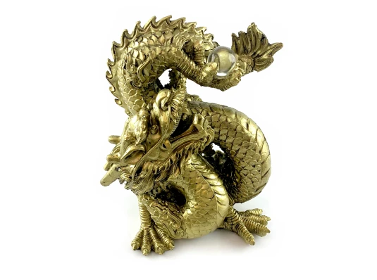 Статуэтка«Дракон с хрустальным шаром» (15×14×8.5 см) купить в интернет магазине подарков ПраздникШоп